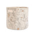 Crane Baby Fabric Round Nursery Storage Basket, Toy Storage, Woodland Nursery Decor,
