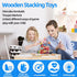 16Pcs Wooden Stacking Toys, Circus Hercules Acrobatic Troupe Toy, Balancing Building Blocks Game for 3-6 Years