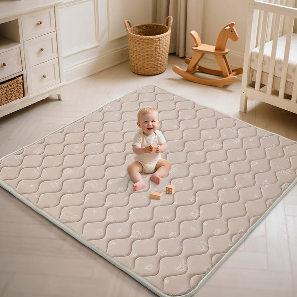 Fortella Extra Thick Baby Play Mat for 50" Playpen, 47"x47" Snug Fit