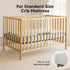 KeaBabies 2-Pack 52X28 KeaBbaies Waterproof Crib Sheets and Portable Diaper Changing Pad - Cotton Neutral Fitted Crib