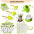 Set 18PCS Set Kids Gardening Tool Kids Toddler Gardening Includes Tote Bag Watering Can Apron Hat Rake Shovel Spoon