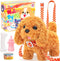 Tagitary Plush Toys Puppy Electronic Toy Dogs That Walk and Bark,Tail Wagging