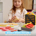 lalalark Playset 40+ 3+ Toss 'n Toast Sandwich Restaurant for Kids, Pieces Pretend Food with Interactive Magic Slicer