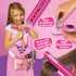 Hair Salon Pretend Play Toys for Girls - Makeup Playset with Hairdryer, Straightener, and Portable Box for Ages 3-6