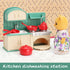 Dollhouse Furniture Set for Kids, Miniature Doll House Accessories for Boys Girls & Toddlers Age 3+