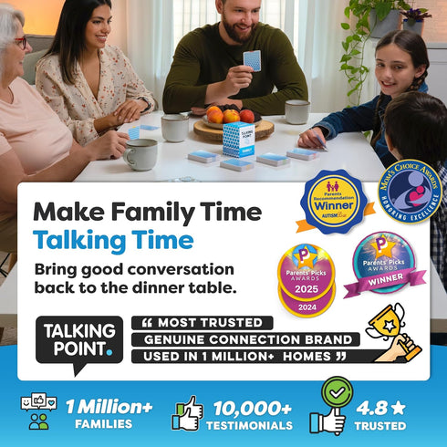 200 Family Conversation Cards - Put Down The Phones & Connect with Family - Get to Know Each Other Better