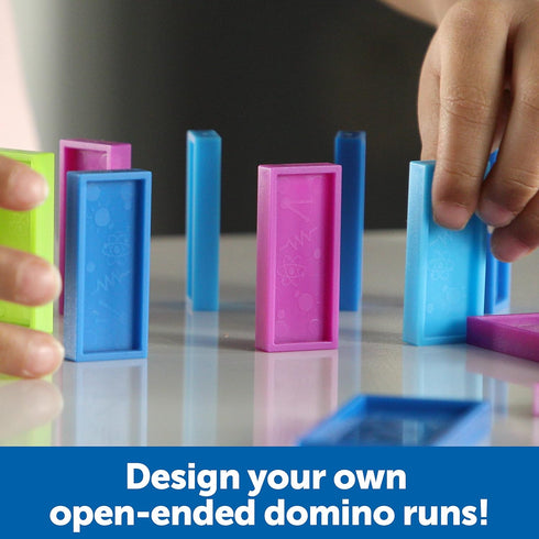 Learning Resources STEM Explorers Domino Action, STEM Toys for Kids, 59 Pieces, Age 5+