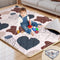 BICESTE 74x50 Playpen Mat Foam Thick, Large Baby Play Mat for Babies Kids