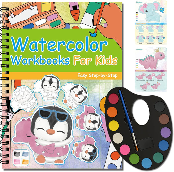Kalysky Paint with Water Books for Kids Ages 2-4 4-8, Watercolor Coloring