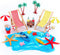 25 Pcs Beach Miniature Dollhouse Decoration, Umbrella Palm Chair Toys for DIY Garden Pool