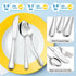E-far 12-Piece Kids Silverware Set, Stainless Steel Toddler Utensils, Includes 4 Forks, 4 Spoons, 4 Knives, Dishwasher
