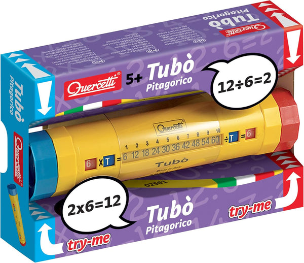 Quercetti Tubo Educational Toy for Learning Multiplication and Division Tables for Kids Ages 5+