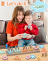Montessori Toys for 1-3 Year Old Boys & Girls, Wooden Sorting & Stacking Puzzles for Toddlers Birthday Gifts