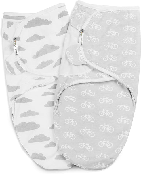 BaeBae Goods Set 4, (3-6 Swaddle Blanket, Adjustable Infant Baby Swaddling Wrap of Baby Swaddling Wrap Blankets