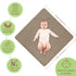 100% 32x32 Inch 2 Pack Organic Cotton Muslin Baby Hooded Towels Soft & Absorbent Hooded Baby Towels For Boys & Girls