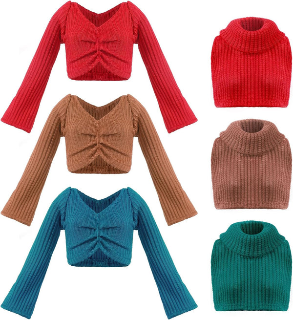 Bencailor 6 Pcs Doll Clothes for 11.8 Inch Doll Clothing Outfit Accessories