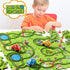 Beby Buty 64PCS Set 3 4 5 3-5 4-6, 3 4 5 6 Puzzle Track Car Toys for Kids Boys, Toddler Toys Gifts for Year Old, Floor