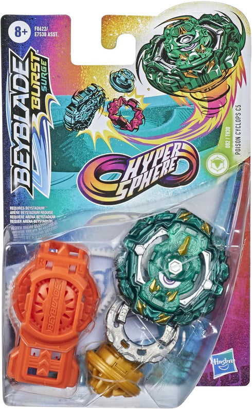 Beyblade Burst Rise Hypersphere Poison Cyclops C5 Starter Pack - Defense Type Battling Game Top and Launcher