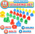 Letters Learning Matching Game - Fine Motor Skills Toy Set for Toddlers with 26 Alphabet Learning Toys