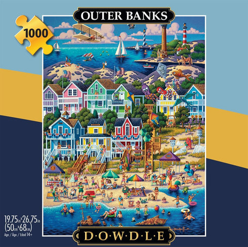 Buffalo Games - Dowdle - Outer Banks - 1000 Piece Jigsaw Puzzle for Adults Challenging Puzzle Perfect for Game Nights - Finished Puzzle Size is 26.75 x 19.75