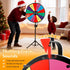 24 Inches 14 Nova Microdermabrasion Color Prize Wheel - Spinning Wheel with Adjustable Folding Tripod Floor Stand - Dry
