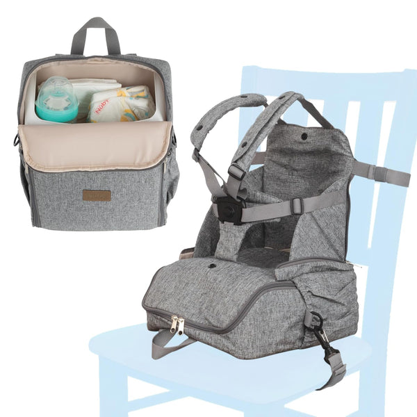 Nuby Easy Go 2-in-1 Backpack Booster Seat with 5-Point Safety Harness -