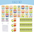 32 3 4 5 6 iPlay, iLearn Bath Toy Organizer W/Foam Letters, Toddler Bathtub Toy W/Storage Net, Floating Alphabet Train