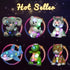 16'' Hopearl LED Plush Shark Lighting Up Stuffed Animal Floppy Night Lights Glow in The Dark Birthday Festival for Kids