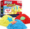 FURWEY 6.6lbs Play Sand,Mixed Packaging of 3-Color Sensory Sand,Suitable for Children to