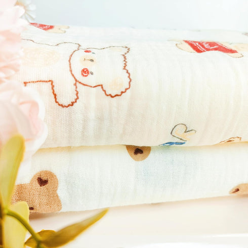 39.5 39.5 inches(100x100cm) Muslin Newborn Baby Swaddle Blanket x Unisex Swaddling Wrap Soft Silky Muslin Swaddle