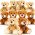 MorisMos 10 Packs Bulk Teddy Bears - Soft Small Plush for Baby Shower Centerpieces