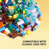 Noorastars 800 5 18 Pieces Building Bricks, Sizes Building Pieces, Classic Slope Block Bulks - Compatible with All