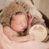 NQEUEPN 5.9in Baby Announcement Sign, Wooden Hello World Newborn Signs Birth Announcement Sign Welcome Name Plaques