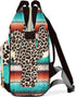 SunFancyCustom Funny Leopard Cactus Cute Diaper Bag Baby Nappy Bag Daughter Multi-Function Custom Baby Bag Picnic