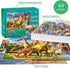 Dinosaur Puzzles for Kids Ages 4-8, 2 Packs 60 Pieces Jigsaw Puzzle for Toddler Learning Toys