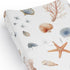 Sweet Jojo Designs Ocean Seashells Boy or Girl, Gender Neutral Baby Changing Pad Cover Sheet Infant, Newborn, Diaper