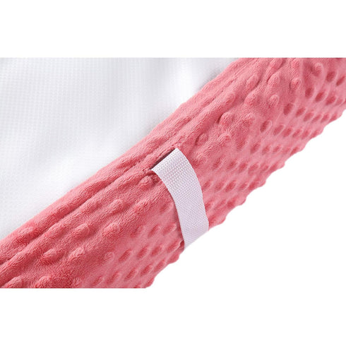 Baby Changing Pad Cover, Super Soft Plush Dot Diaper Covers for Baby Girls and Boys, Fit 32"/34'' x 16" Pad (Strawberry