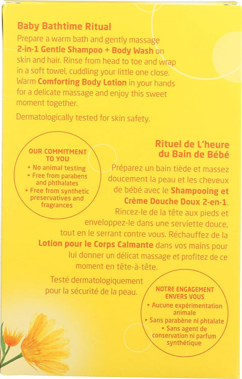 6.8 (Pack 2), Weleda Baby Calendula Body Lotion and Shampoo-Body Wash Bundle, Fluid Ounce of Plant Rich Baby Care