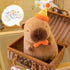 Cute Happy Birthday Capybara Plush, Soft Kawaii Capybara Stuffed Animal Gift for Kids 13 inch