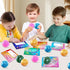 24Pack SpringFlower Valentine's Day Cards for Kids with Stretchy Stress Balls for School Classroom Exchange