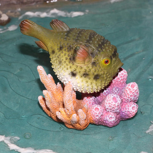 Gemini&Genius Pufferfish Toys for Kids - Realistic Blowfish Action Figures, Educational Gifts for Animal Lovers