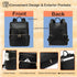 Backpack Leather Diaper Bag for Boy Girl Twins, Toddler Diaper Bag with Multiple Pockets, Cooler Compartment