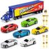 Toddler Car Toys for Boys Ages 3-6, Die Cast Racing Car Toys Set with Play Mat Gift for Kids