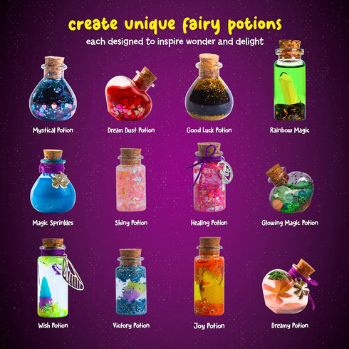 6 7 8 9 10 8-10 7-8 6-8 Dan&Darci Fairy Magic Potion Kit for Kids - Birthday Gifts for Girls - Year Old Girl Gift Ideas