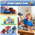 Set, 52PCS 2 3 4 5 6 7 8, Magnetic Tiles Race Track STEM Educational Magnetic Building Blocks with Race Cars