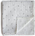 mushie Muslin Baby Swaddle Blanket - 100% Organic Cotton (Leaves)