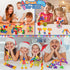 Kids Building Blocks STEM Toys, 120 PCS Plastic Gear Interlocking Sets, Safe Material for Girls and Boys Aged 3+