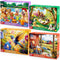 HYXCHQA 4 Packs 500 Piece Jigsaw Puzzles for Adults Dog Puzzle, Puppy Garden,