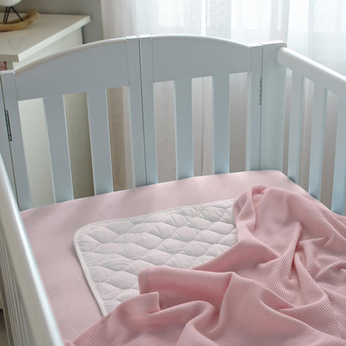 TL Care 100% Cotton Thermal Waffle Swaddle Blanket, Soft, Breathable & Stretchy, Pink, 30" x 40" for Swaddling