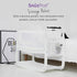 Hanging Diaper Caddy, Crib Organizer with Multiple Pockets for Bottles, Wipes, Portable Changing Pack, White